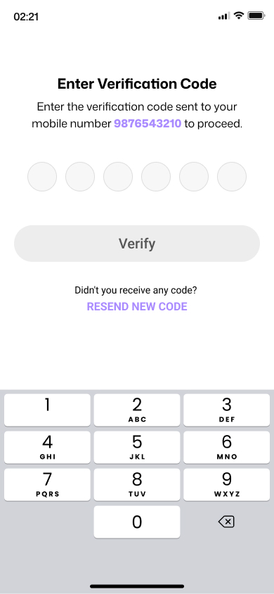 Verify with OTP